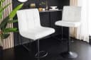 riess-ambiente Barhocker MODENA weiß/schwarz Kunstleder Metall höhenverstellbar Bild 2