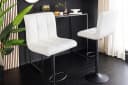 riess-ambiente Barhocker MODENA weiß/schwarz Kunstleder Metall höhenverstellbar Bild 4