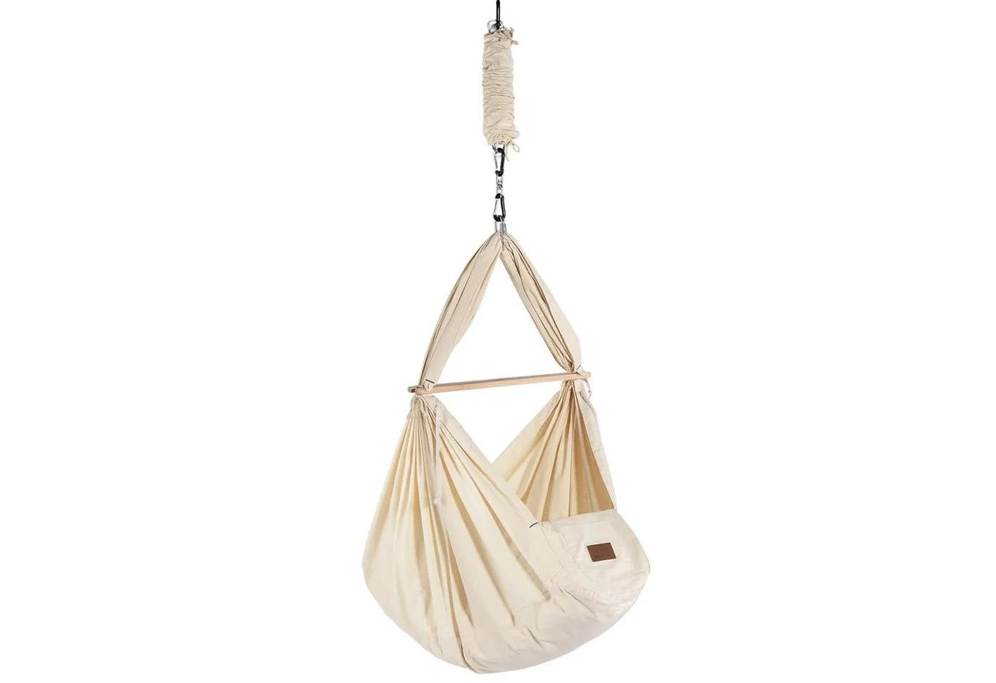 Stubenbett Federwiege Bio Anthrazit mit Tipi-Design - Bild 3