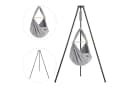 Stubenbett Federwiege Bio Grey Tipi Anthrazit mit Schafwolle Bild 1