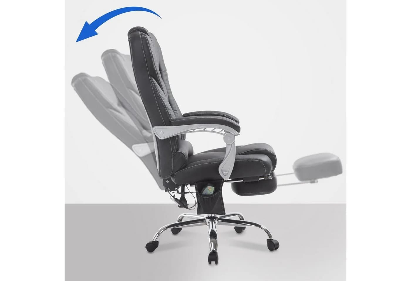 CLP Schreibtischstuhl Pacific V2 Schwarz mit Massagefunktion - Bild 4