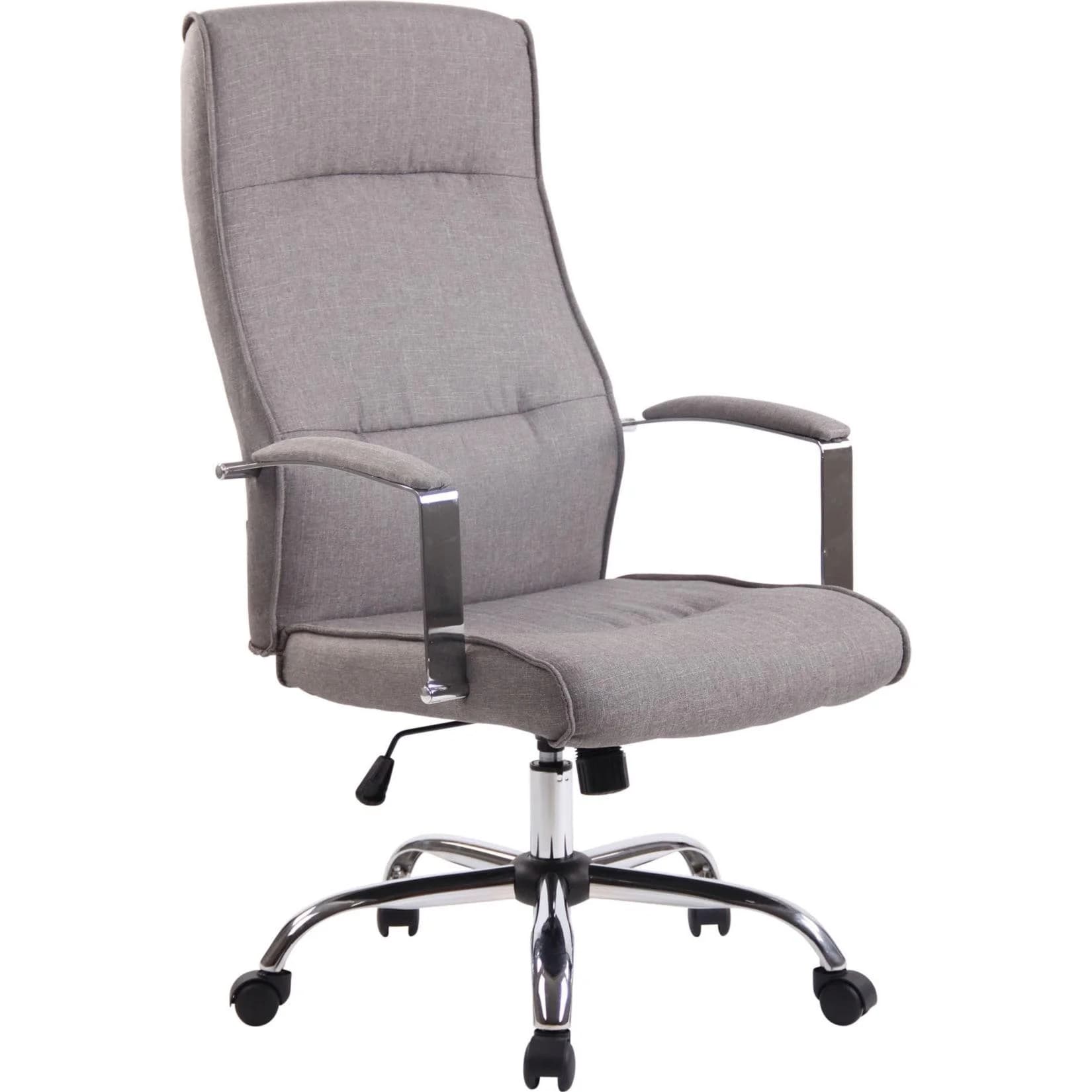 CLP Bürostuhl Portland Höhenverstellbar Ergonomisch Kunstleder oder Stoff