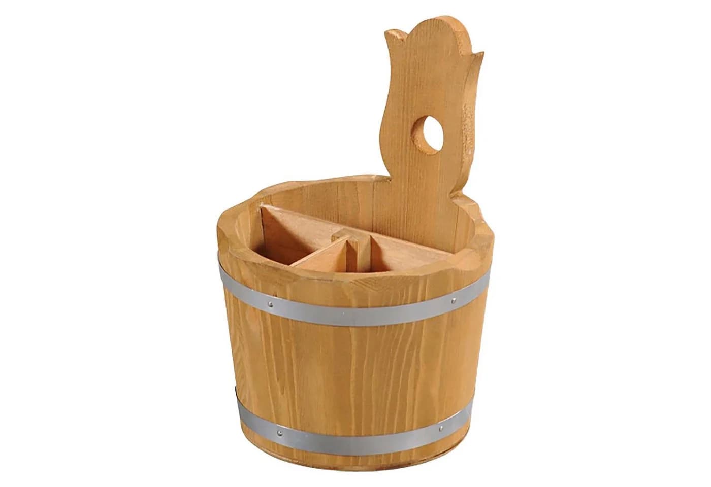 Kesper Besteckbox 8-tlg. Kiefernholz 3-fach Einteilung Natur - Bild 4