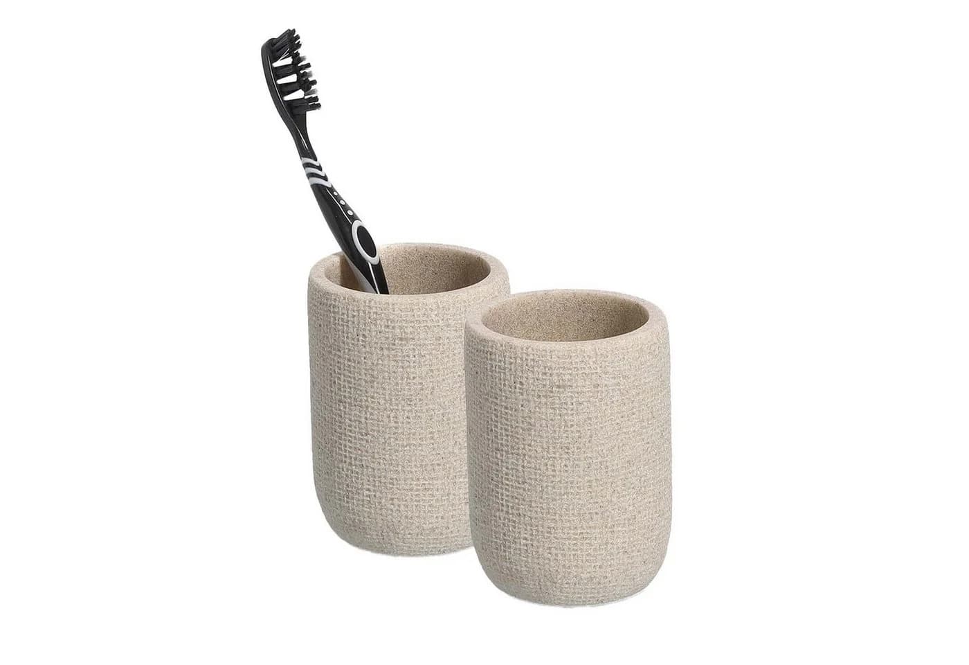 Zeller Present Badaccessoire-Set 4-teilig Beige