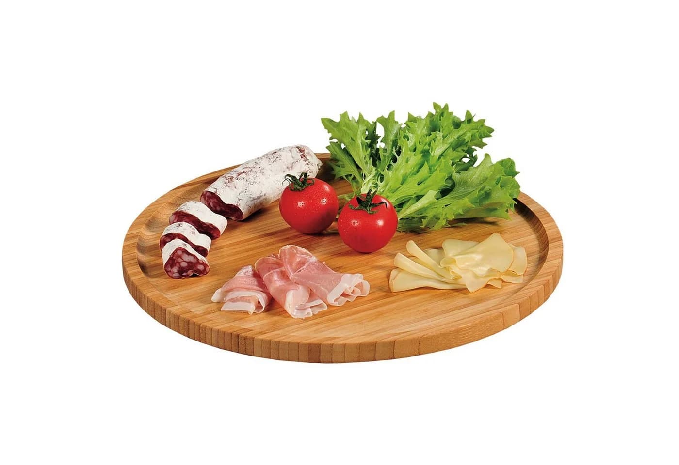 Kesper Pizzateller 5er Set Bambus Ø 32cm Natur - Bild 3