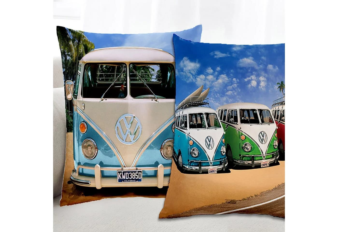 BERONAGE Dekokissen VW Bulli T1 40x40 cm Polyester - Bild 5