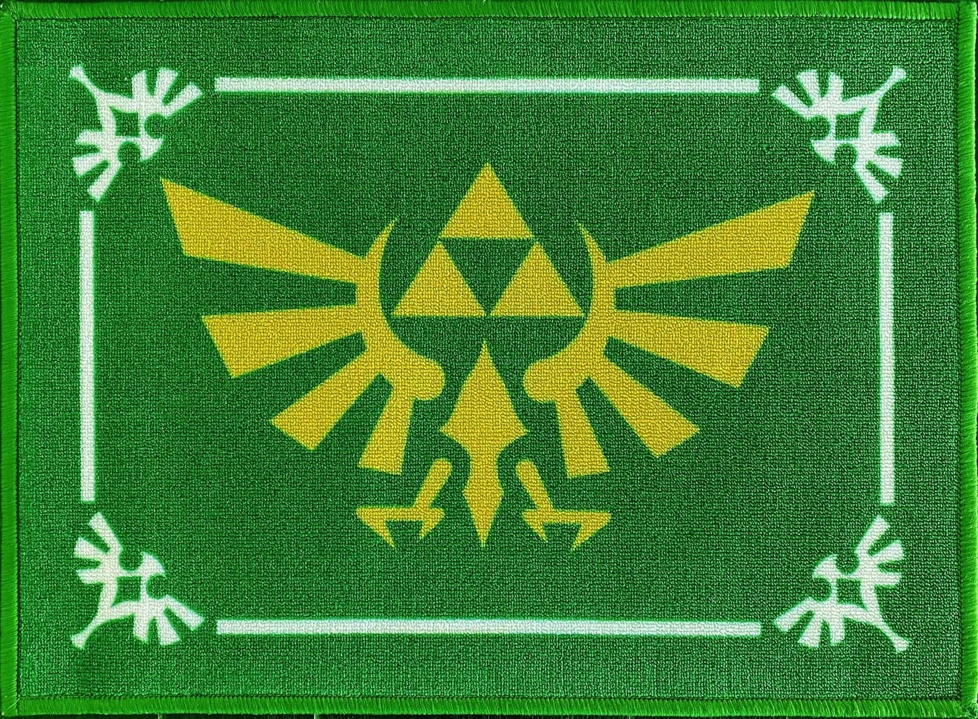 BERONAGE Fußmatte The Legend of Zelda Hyrule Grün Rutschfest