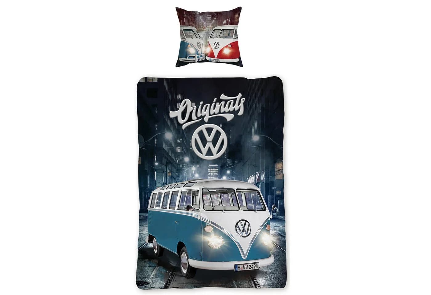 BERONAGE VW Bulli Bettwäsche Set 2-tlg. 100% Baumwolle - Bild 5