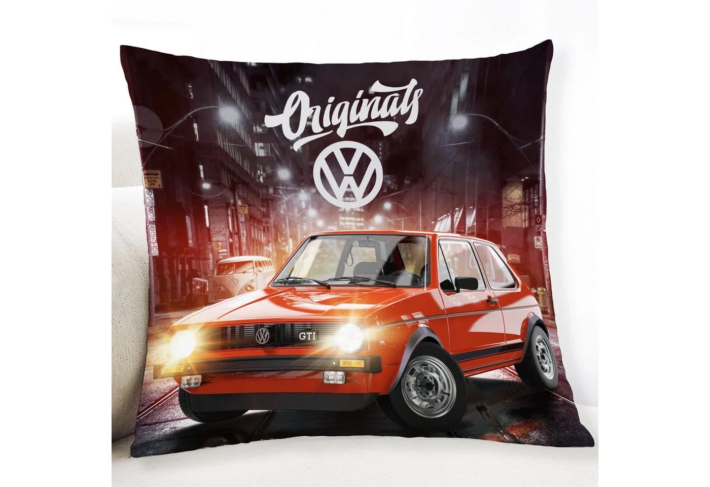 BERONAGE Volkswagen Golf GTI Dekokissen 40 x 40 cm