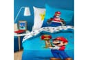 BERONAGE Kinderbettwäsche Super Mario Kart 2-teilig Baumwolle Bild 1