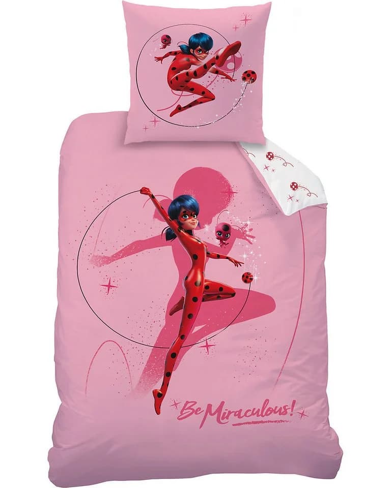 BERONAGE Kinderbettwäsche Miraculous Ladybug Shadow 100% Baumwolle Flanell - Bild 3