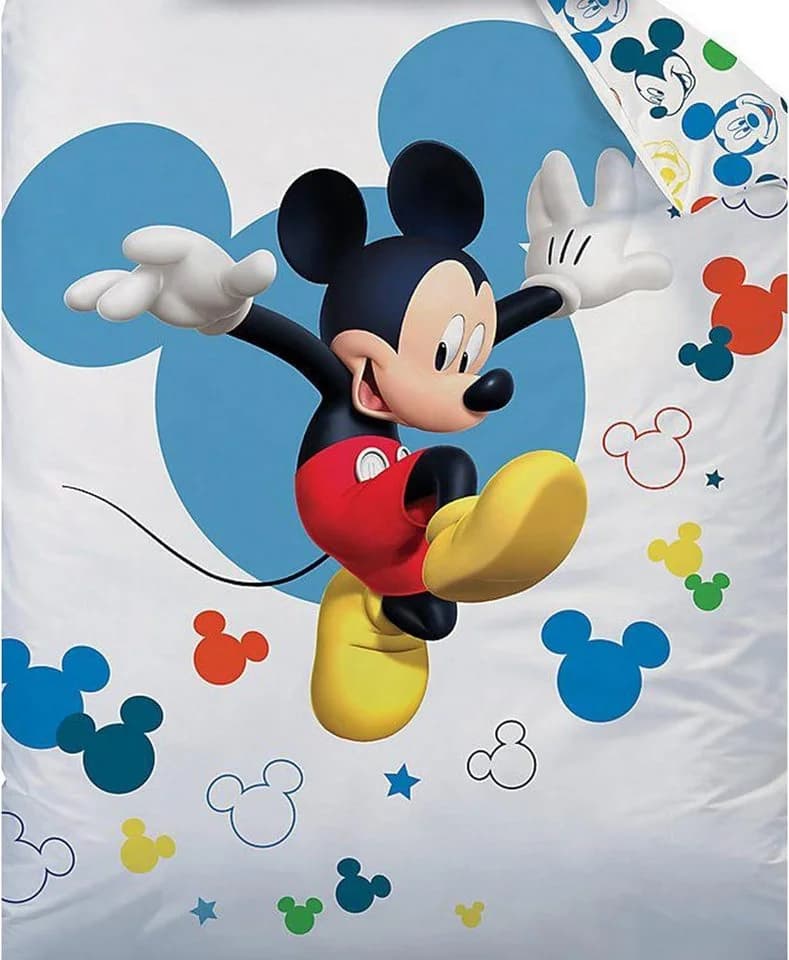 BERONAGE Kinderbettwäsche Mickey Mouse Jump 100% Baumwolle Renforcé - Bild 4