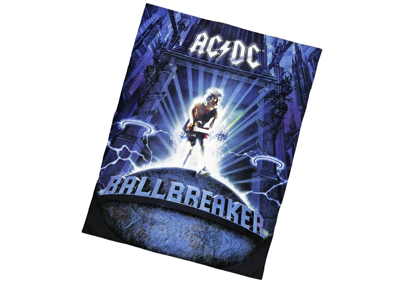 BERONAGE AC/DC Ballbreaker Wohndecke 150x200 cm Coral Fleecedecke - Bild 4