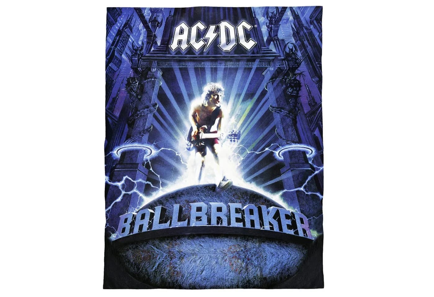 BERONAGE AC/DC Ballbreaker Wohndecke 150x200 cm Coral Fleecedecke - Bild 5