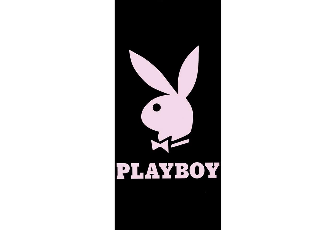 BERONAGE Playboy Badetuch Bunny Frottee Velours 100% Baumwolle - Bild 2
