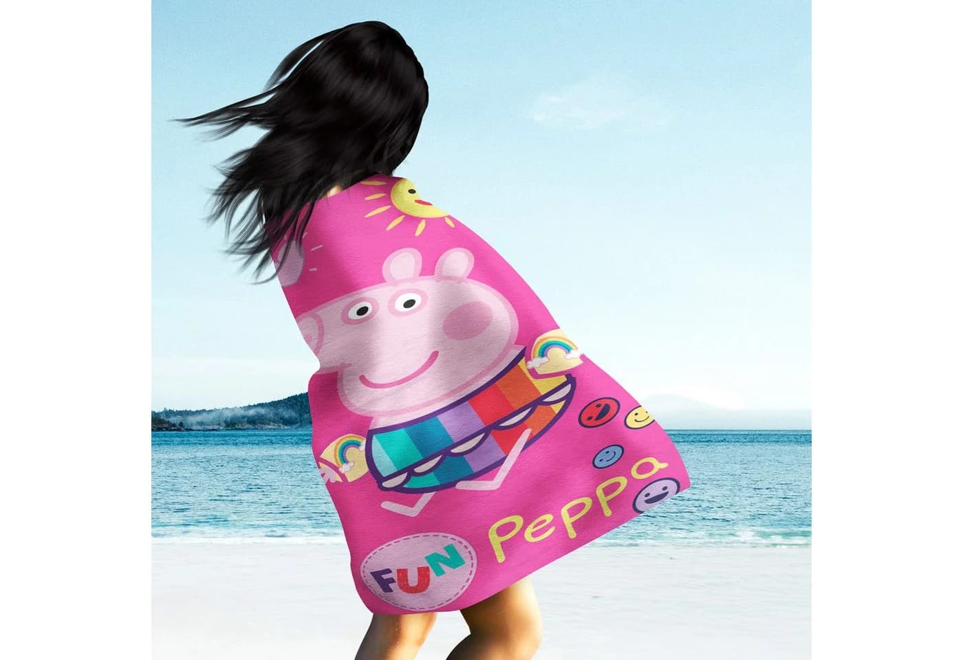 BERONAGE Peppa Wutz Badetuch 60x120 cm Baumwolle - Bild 4