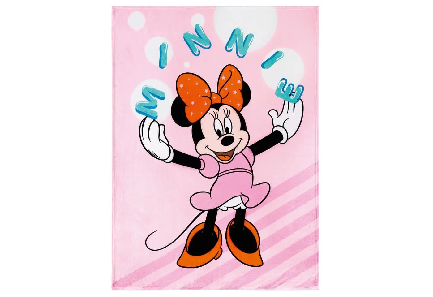 BERONAGE Disney Minnie Mouse Kuscheldecke Pink 130x170 cm