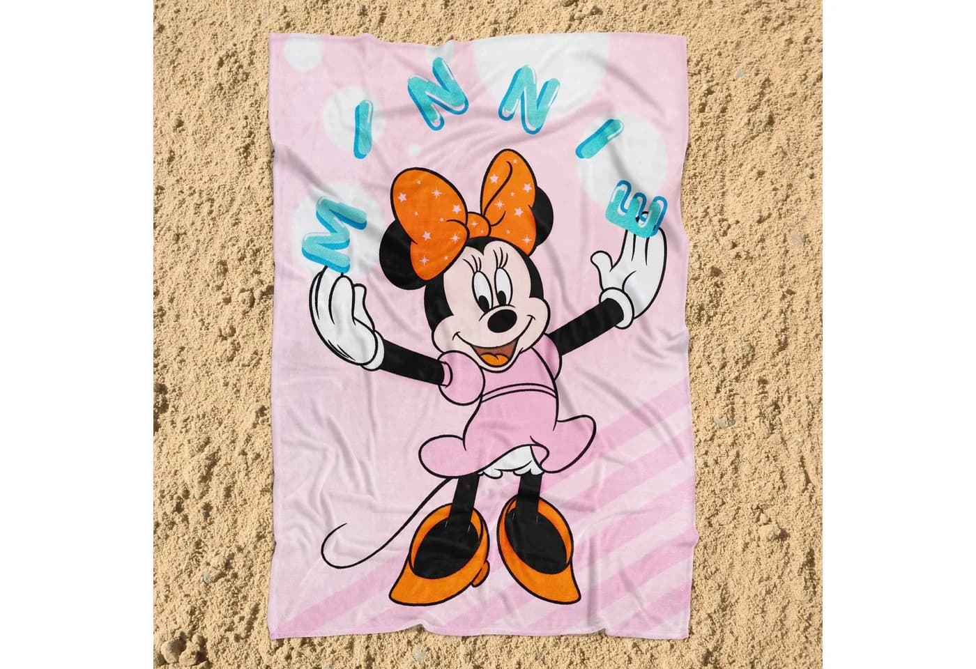 BERONAGE Disney Minnie Mouse Kuscheldecke Pink 130x170 cm - Bild 4