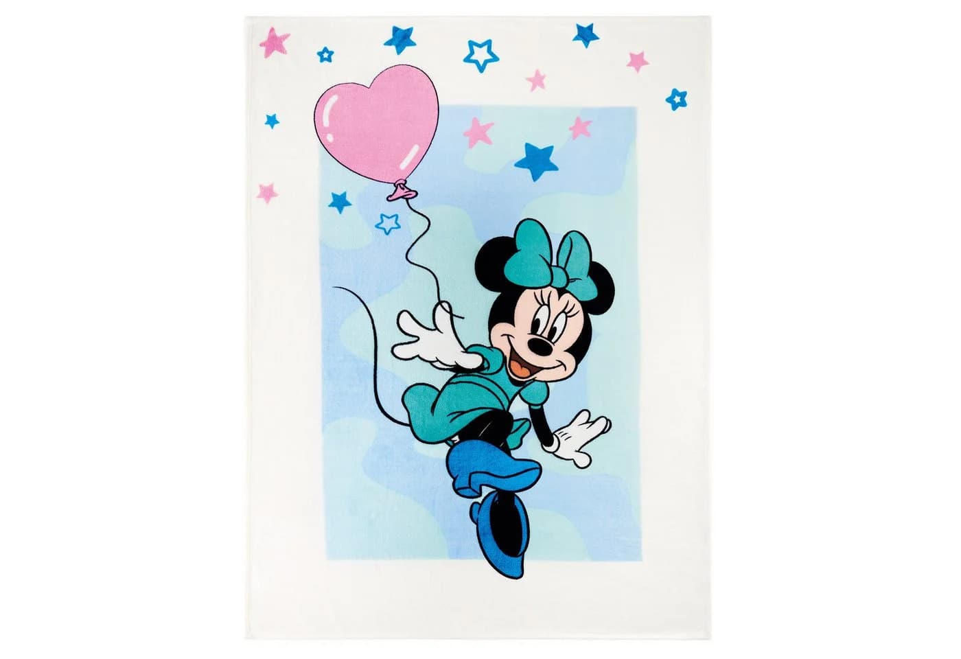 BERONAGE Minnie Mouse Kuscheldecke Blau/Rosa 130x170 cm Disney - Bild 2