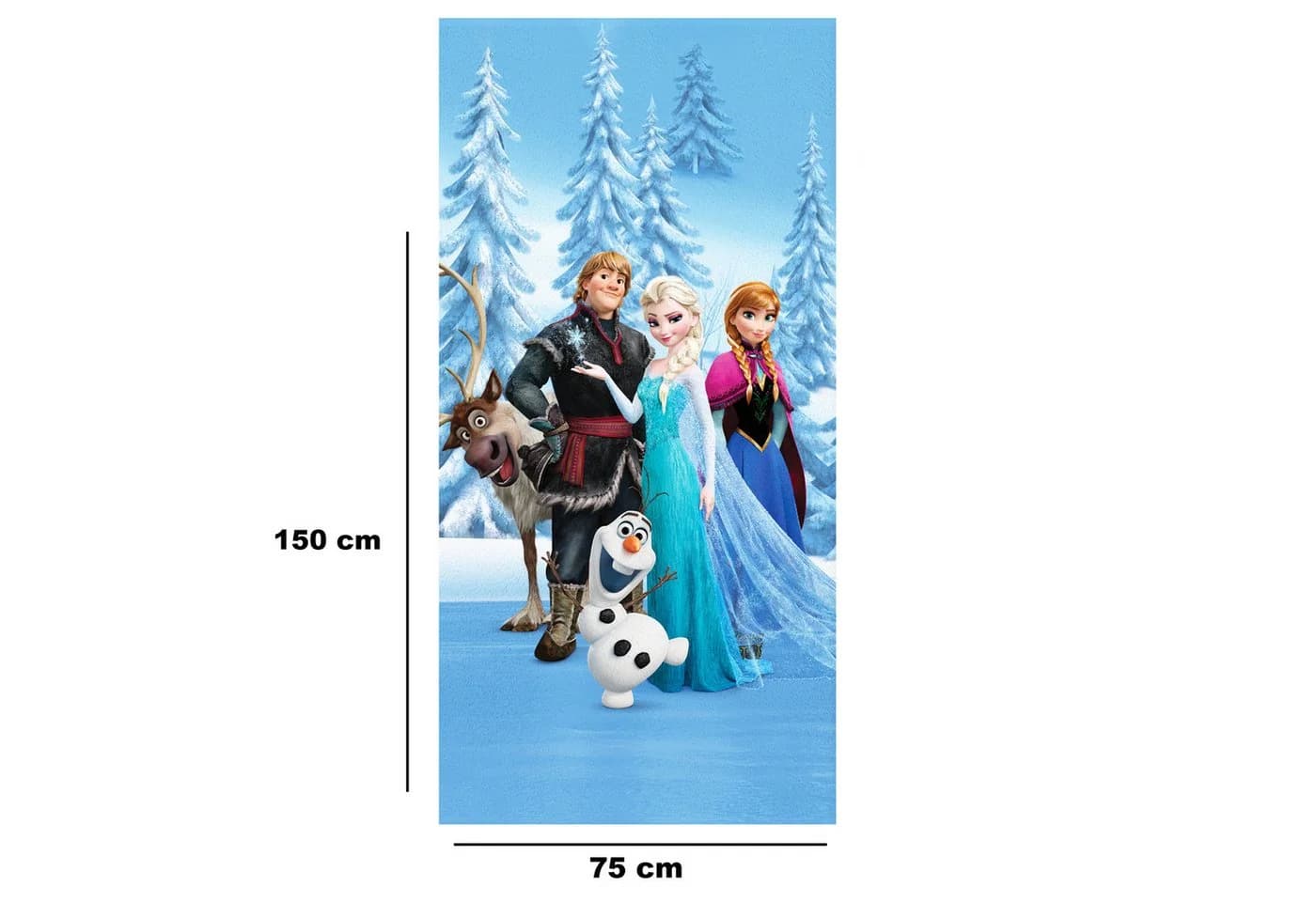 BERONAGE Strandtuch Frozen Disney Eiskönigin 100% Baumwolle Frottee - Bild 3