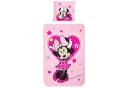 BERONAGE Kinderbettwäsche Minnie Mouse Rosa Flanell 100% Baumwolle Bild 1