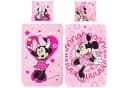 BERONAGE Kinderbettwäsche Minnie Mouse Rosa Flanell 100% Baumwolle Bild 2