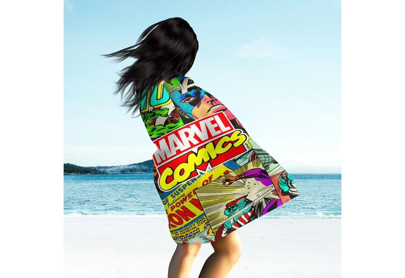 BERONAGE Marvel Strandtuch Comics 75x150 cm Baumwolle - Bild 5