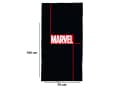 BERONAGE Marvel Strandtuch Logo Schwarz 100% Baumwolle Bild 3