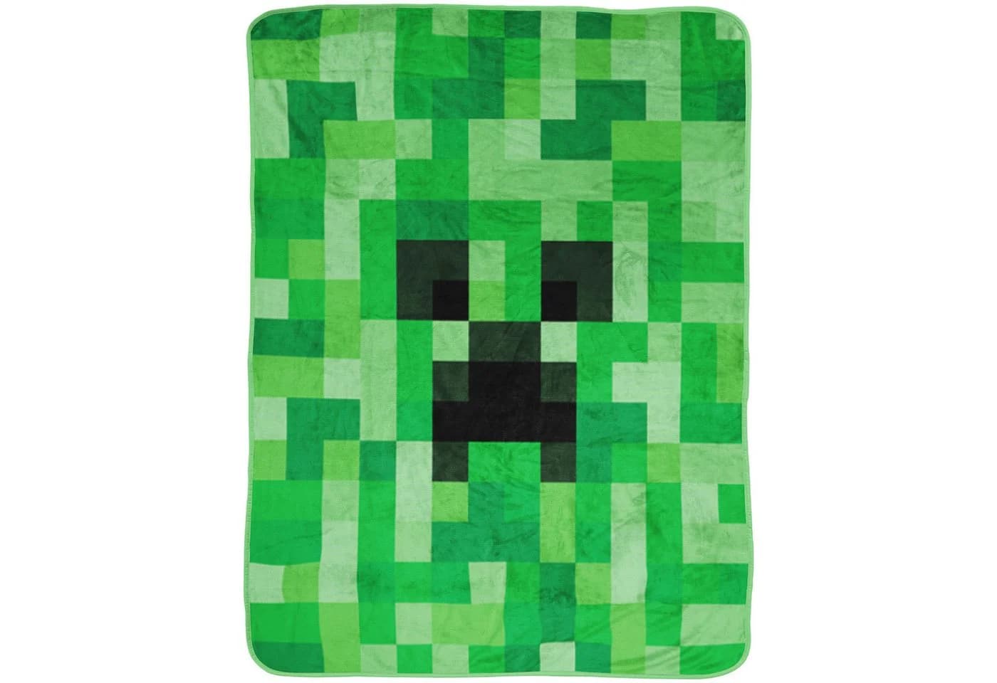 Minecraft Wohndecke Creeper 150x200 cm Kuscheldecke, BERONAGE - Bild 2