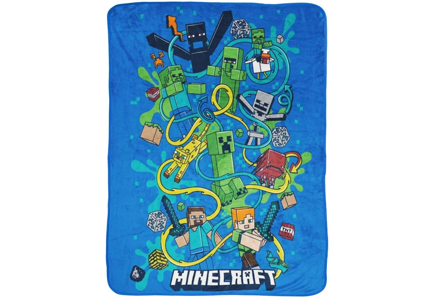 Minecraft Wohndecke Slurp 150x200 cm Kuscheldecke BERONAGE - Bild 2
