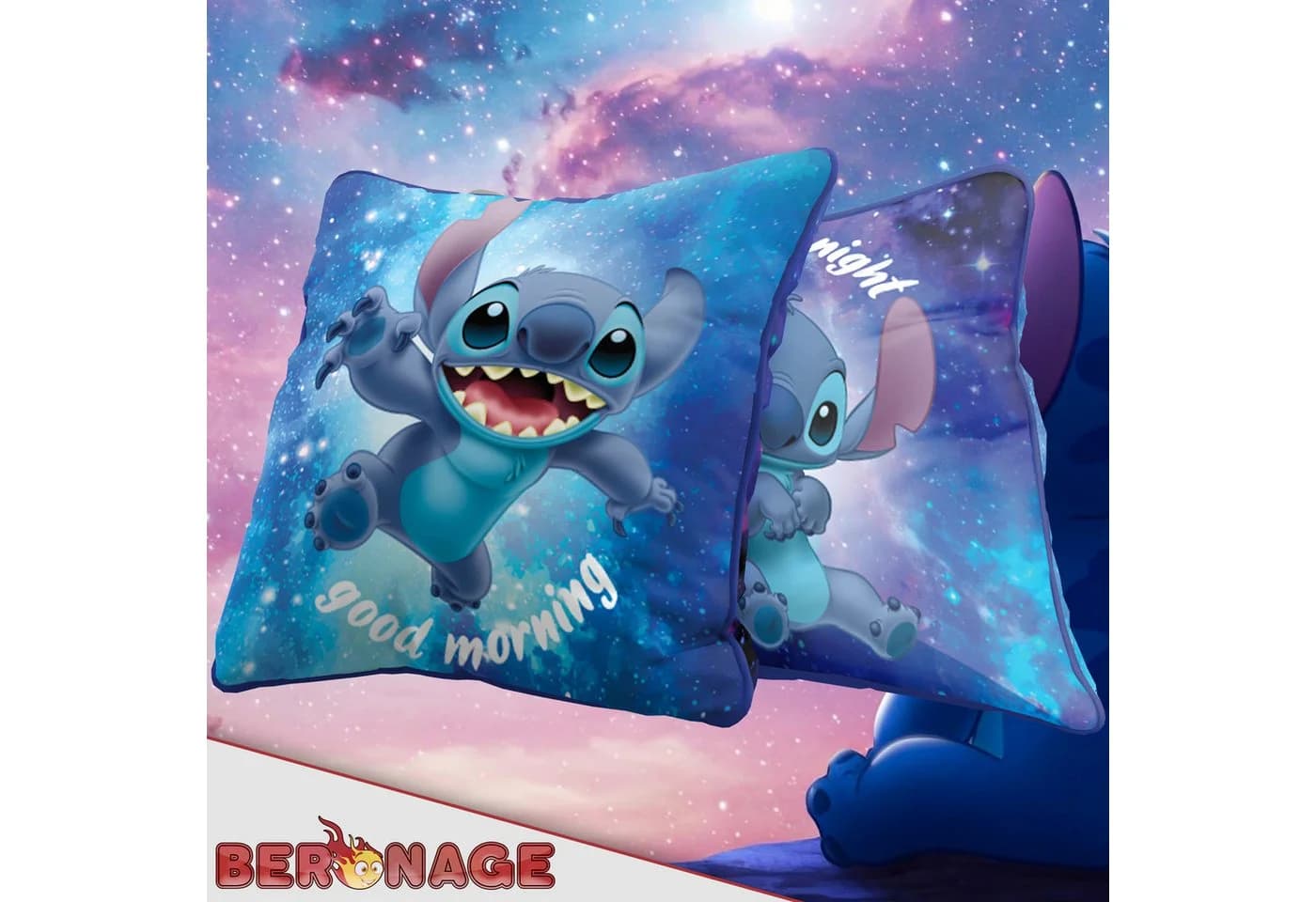 BERONAGE Lilo & Stitch Kuschelkissen 40x40 cm - Bild 3