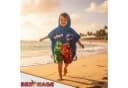 BERONAGE Kapuzenhandtuch LEGO Ninjago Kinder Bade-Poncho Blau Bild 5