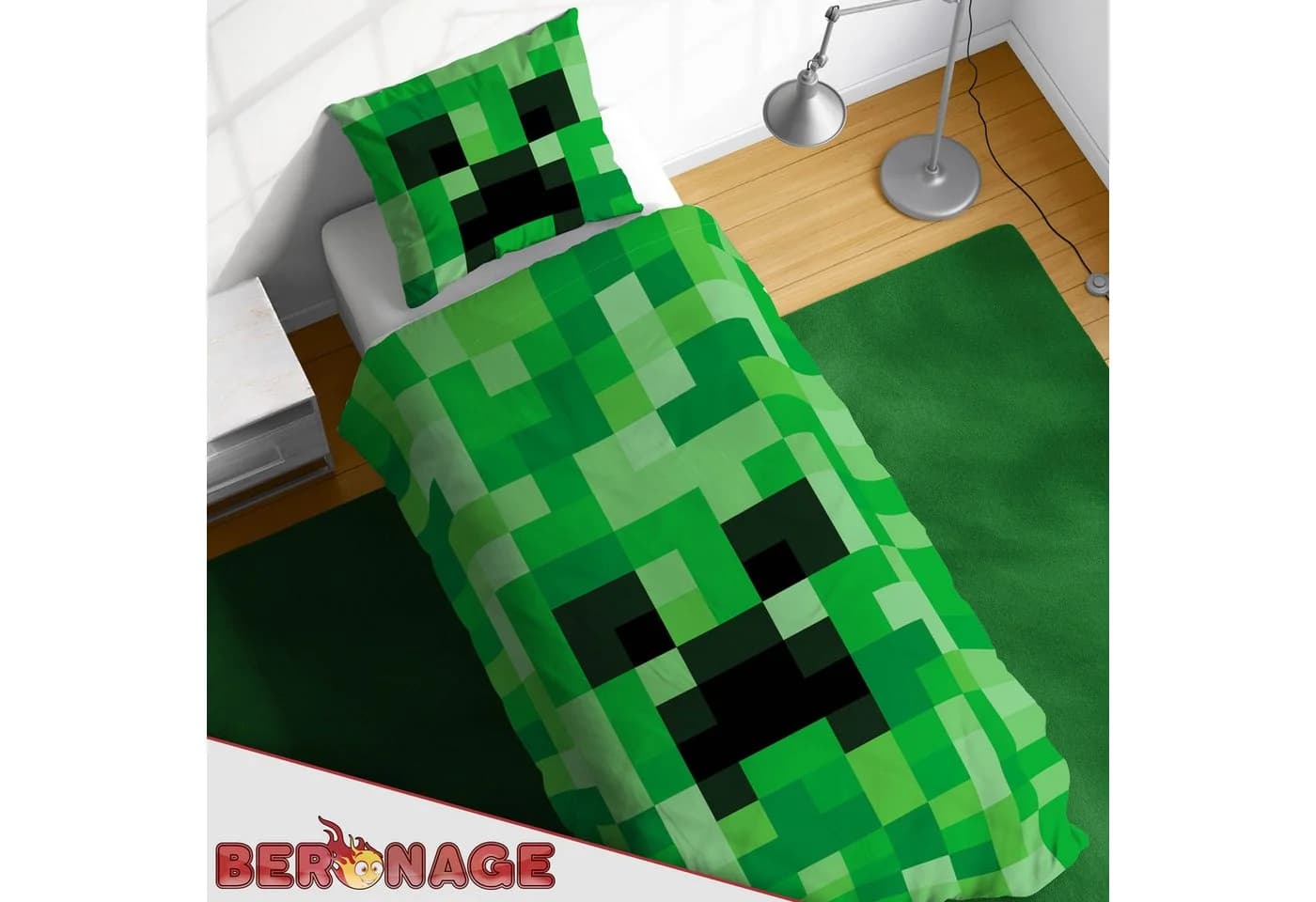 BERONAGE Minecraft Kinderbettwäsche 100% Baumwolle Renforcé - Bild 4