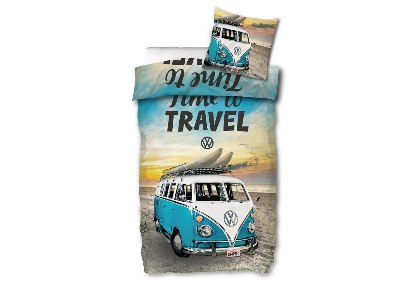 BERONAGE VW Bulli Bettwäsche Set 100% Baumwolle Retro Design - Bild 5