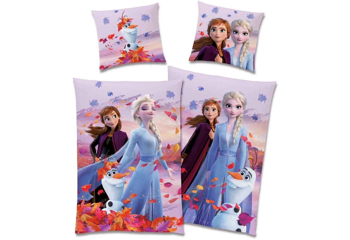 BERONAGE Kinderbettwäsche Frozen Die Eiskönigin Dreamteam Bettwäsche 100% Baumwolle - Bild 2
