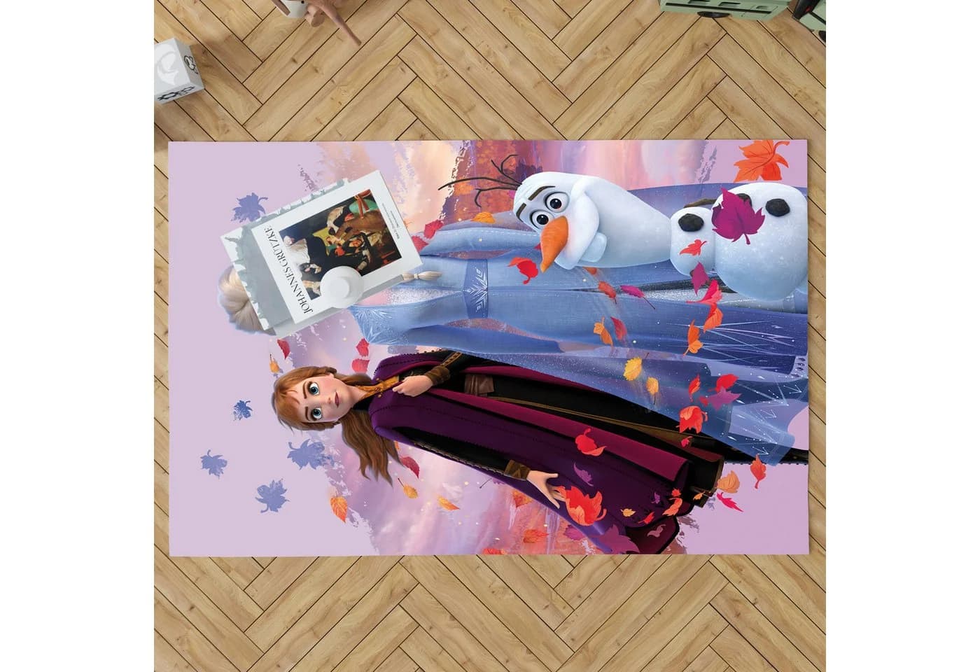 BERONAGE Kinderteppich Frozen Die Eiskönigin Dreamteam Bunt - Bild 4