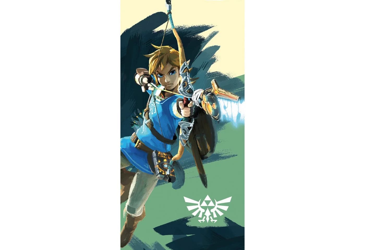 BERONAGE Strandtuch The Legend of Zelda Badetuch Link Arrow Bunt Frottee Velours - Bild 2