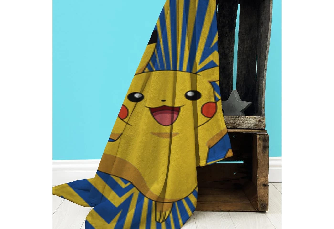 BERONAGE Kinderdecke Pikachu 160x200 cm Coral Fleece - Bild 3