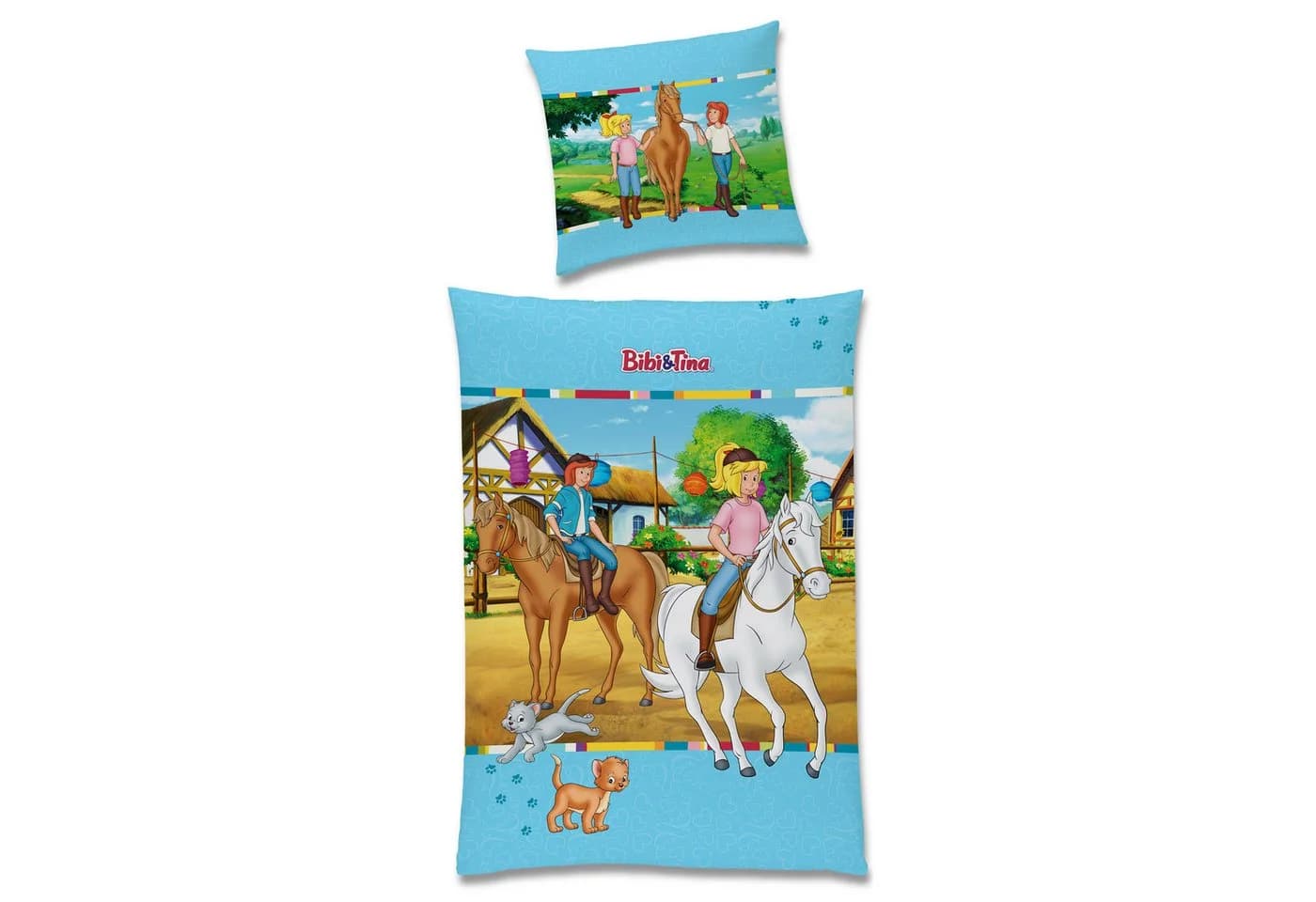 BERONAGE Kinderbettwäsche Bibi und Tina Biber Flanell 100% Baumwolle - Bild 3