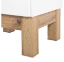 Lomadox Waschbeckenschrank SOLNA-56 Waschtischunterschrank 80 cm Hochglanz Weiß mit Wotaneiche Bild 4