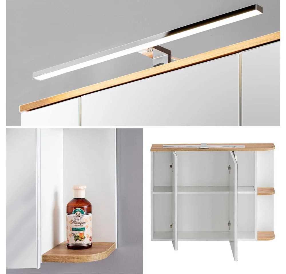 Lomadox Spiegelschrank CAMPOS-56 mit LED und Soft-Close - Bild 3