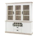 Lomadox Buffet FERNA-61 Pinie Weiß LED Landhaus Bild 4