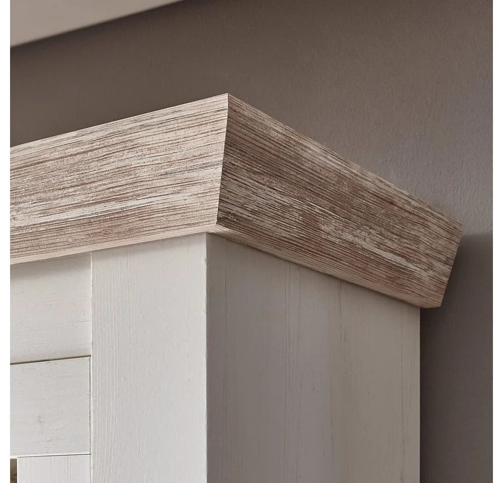 Lomadox Buffet FERNA-61 Pinie Weiß LED Landhaus - Bild 5