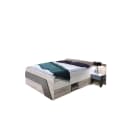 Lomadox Jugendbett LEEDS-10 Sandeiche Nb. mit weiß Lava und Denim Blau Bild 2