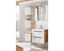 Lomadox Badmöbel-Set LUTON-56 Weiß Hochglanz mit Softclose und LED Bild 2