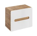Lomadox Waschbeckenschrank LUTON-56 Weiß Hochglanz mit Soft-Close Schubladen Bild 2