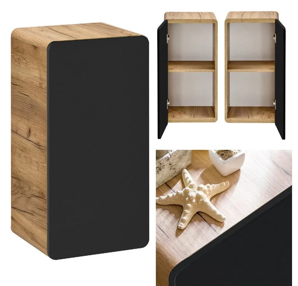 Lomadox Unterschrank NEW-LUTON Anthrazit MDF seidenmatt - Bild 2