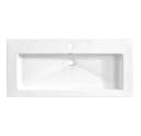 Lomadox Waschtisch SOLNA-56 Weiß Wotaneiche 100x85x46cm Bild 4