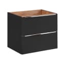 Lomadox Waschtischunterschrank TOSKANA-BLACK-56 Anthrazit Soft-Close Bild 2