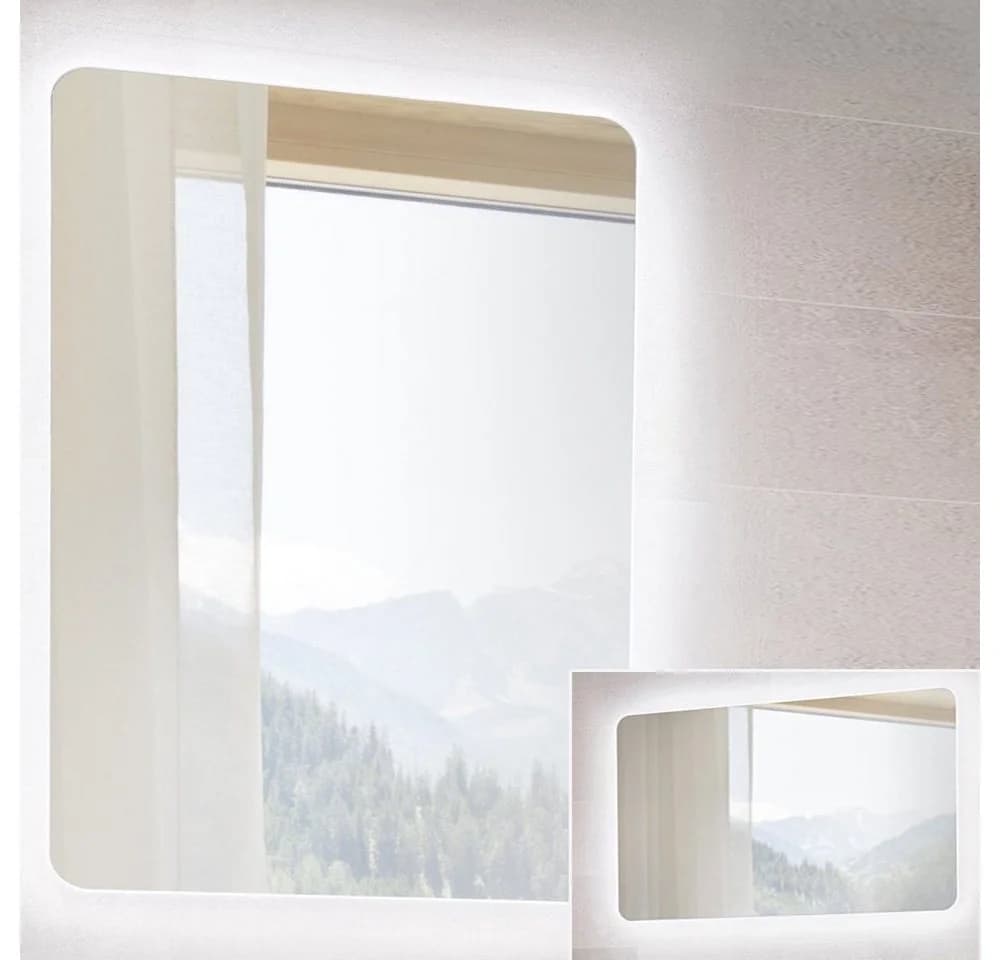 Lomadox Badmöbel-Set LUTON-56 mit LED-Spiegel und Keramik-Waschtisch - Bild 4